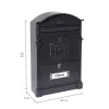 Letterbox Arregui Black 26 X 9 X 42 CM Aluminium