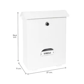Pašto dėžutė Arregui Balta polistirenas Classic 27 X 11 X 34,6 cm