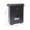 почтовый ящик Arregui Чёрный полистирол Classic 27 X 11 X 34,6 cm