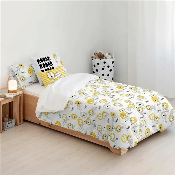 Duvet cover set Kids&Cotton Dakari Small Black 155 x 220 cm