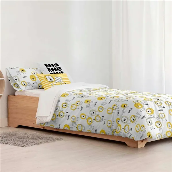 Duvet cover set Kids&Cotton Dakari Small Black 155 x 220 cm