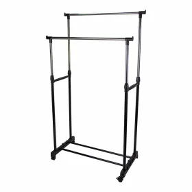 Drabužių kabykla su ratukais Mondex 80 x 43 x 90 cm Pilka Metalinis