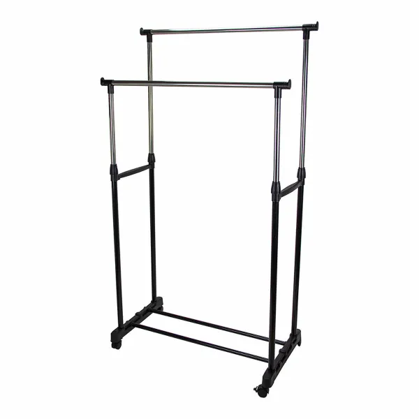 Вешалка для одежды на колесах Mondex 80 x 43 x 90 cm Серый Металл
