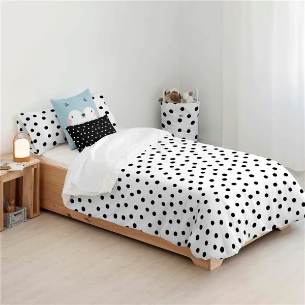 Duvet cover set Kids&Cotton Kibo Black 155 x 220 cm