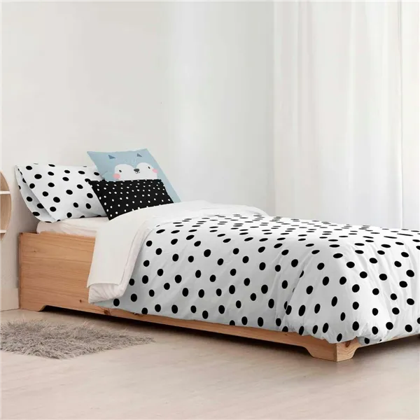 Duvet cover set Kids&Cotton Kibo Black 155 x 220 cm