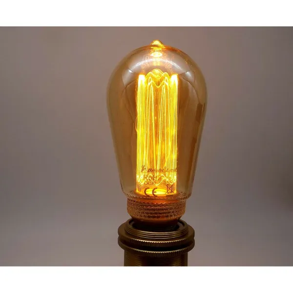 LED lamp Fbright st64 edison Amber 4 W E27 200 Lm Ø 6,4 x 14,2 cm Decorative (1800 K)