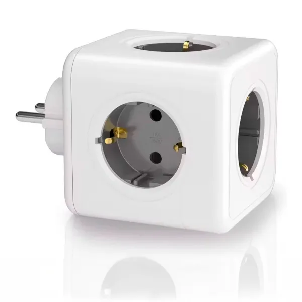 5-socket plugboard without power switch Fbright White 3680 W
