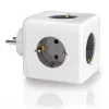 5-socket plugboard without power switch Fbright White 3680 W