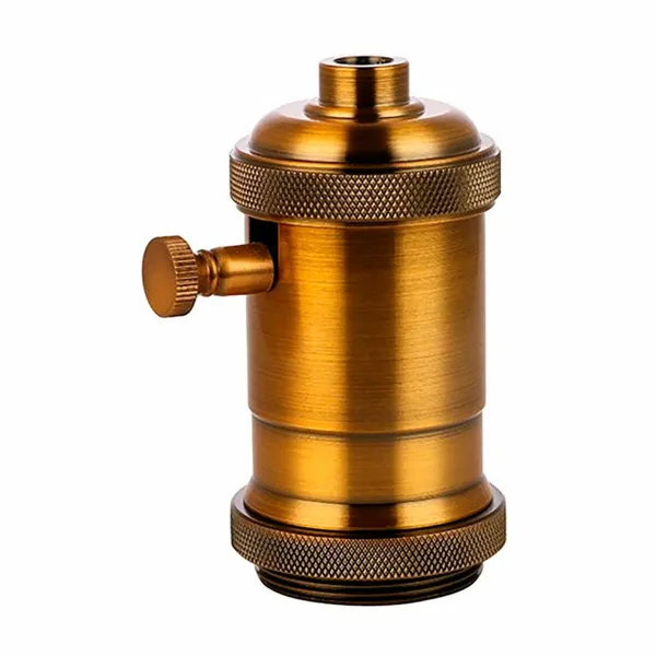 Lamp holder F-line Golden 5 x 9,3 cm Aluminium Vintage