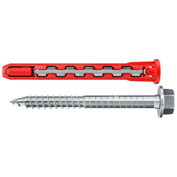 Seinätapit ja ruuvit Fischer hybridpower 90 mm Ø 10 x 90 mm (4 osaa)