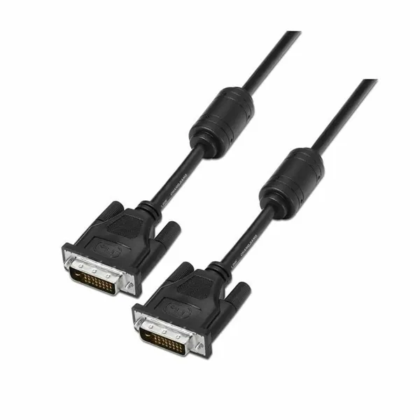 DVI-D Extension Cable Aisens A117-0089 Black 1,8 m