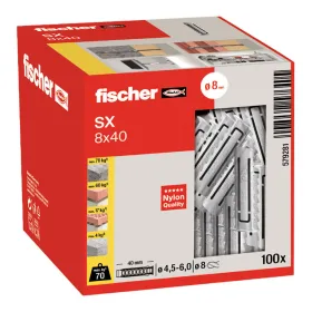 Dygliai Fischer sx Ø 8 x 40 mm (100 vnt.)