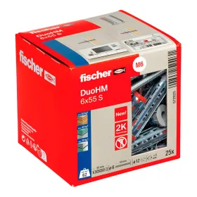 Sieniniai kištukai ir varžtai Fischer DUO HM M6 (25 vnt.)