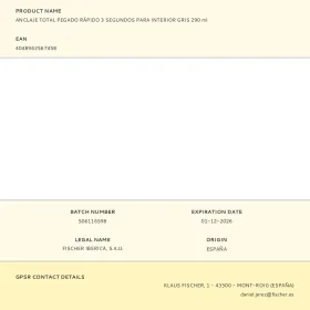 Greitas pritvirtinimas Fischer Pilka 290 ml