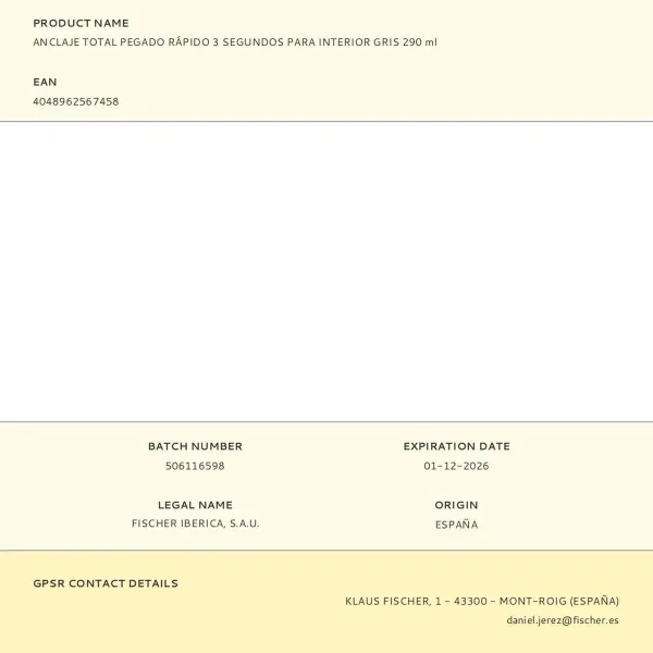 Kiire ankur Fischer Hall 290 ml