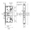 Mortise lock Micel Iron