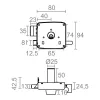 Bolt lock Micel Steel Right
