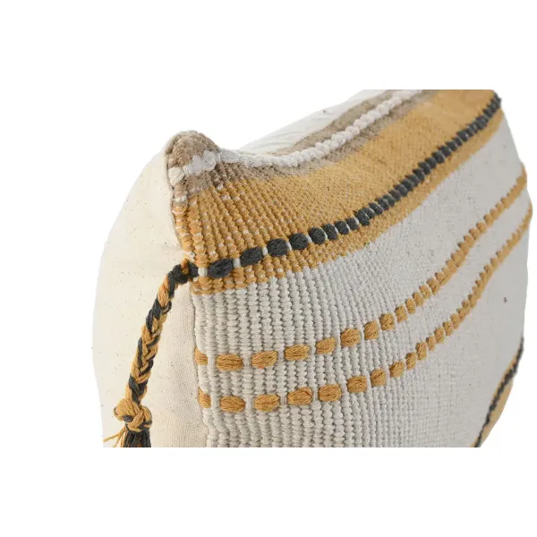 Cushion Home ESPRIT Beige Mustard Boho 50 x 30 cm