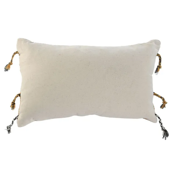 Cushion Home ESPRIT Beige Mustard Boho 50 x 30 cm