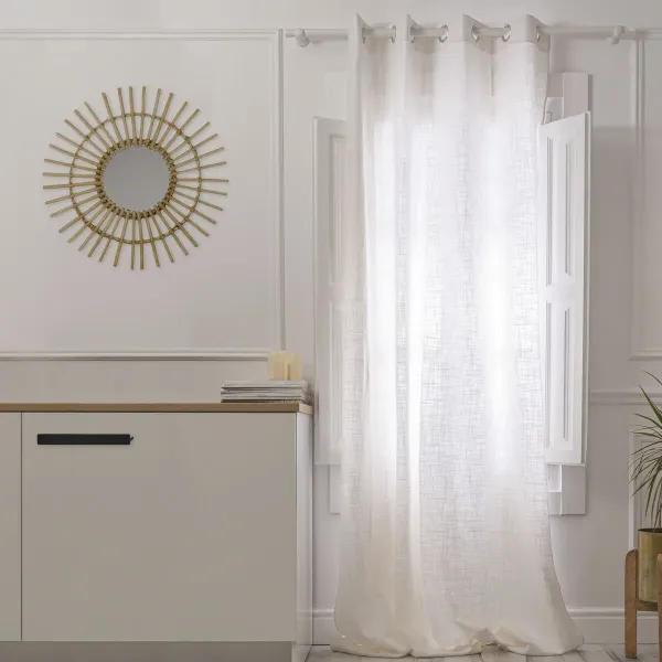 Curtain HappyFriday Basic White 140 x 280 cm