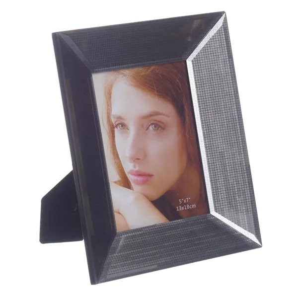 Photo frame Grey Crystal 15 x 20 cm 21,5 x 3,5 x 26,5 cm