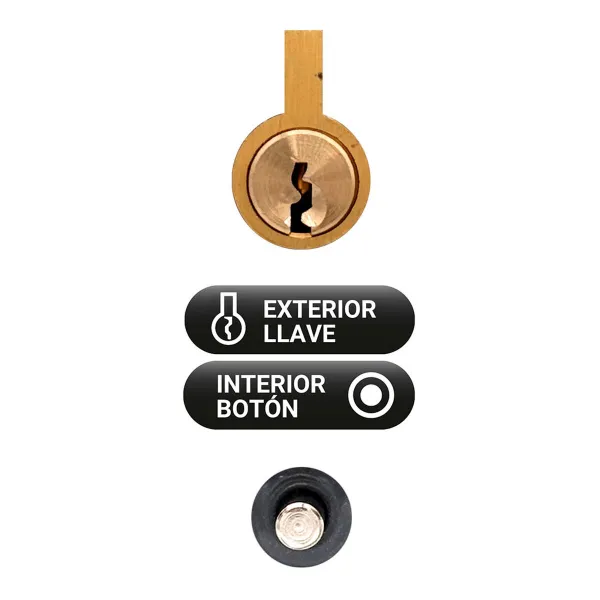 Safety lock Micel crr08 86b/50 Steel Grey 50 mm To put on top of