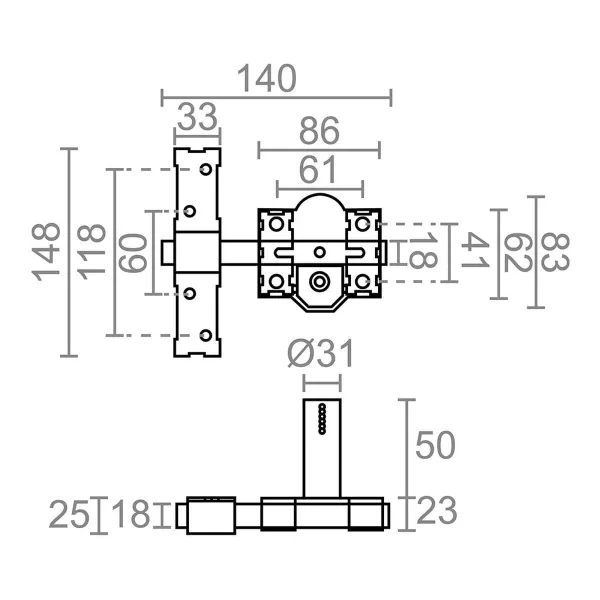 Замок безопасности Micel crr10 86b/50 Сталь никель 50 mm Наложение