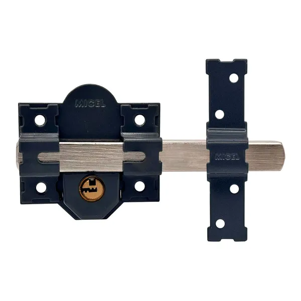 Apsauginė spyna Micel crr11 86l/50 mm Plienas Pilka 50 mm Uždėti ant viršaus