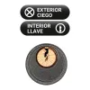 Turvalukko Micel crr14 86l/50 mm Teräs Harmaa 50 mm Laittaa päälle