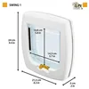 Cat Flap Ferplast Swing Grey 21,5 x 14 x 5 cm