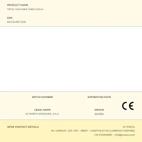 Sandariklis / klijai Ceys total tech Pilka 125 ml