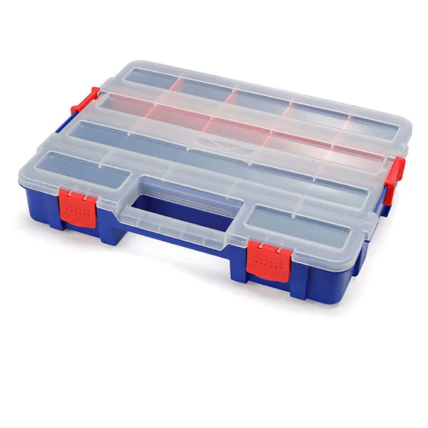 Box with compartments Workpro polypropylene 38,2 x 30 x 6,2 cm 18 Compartments