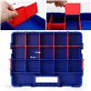 Box with compartments Workpro polypropylene 38,2 x 30 x 6,2 cm 18 Compartments