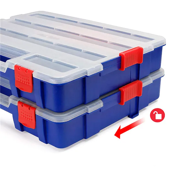 Box with compartments Workpro polypropylene 38,2 x 30 x 6,2 cm 18 Compartments