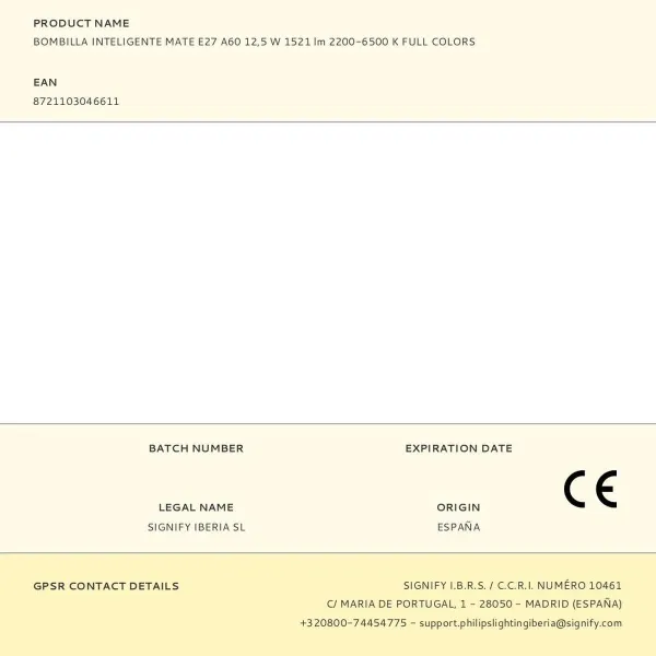 Светодиодная лампочка Philips E 12,5 W E27 1521 Lm (2200-6500 K)