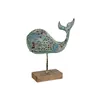 Decorative Figure Home ESPRIT Whale Mediterranean 29 x 8 x 32 cm