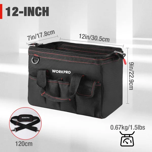 Instrumentu soma Workpro 30 x 18 x 20 cm Plastmasa 30 L