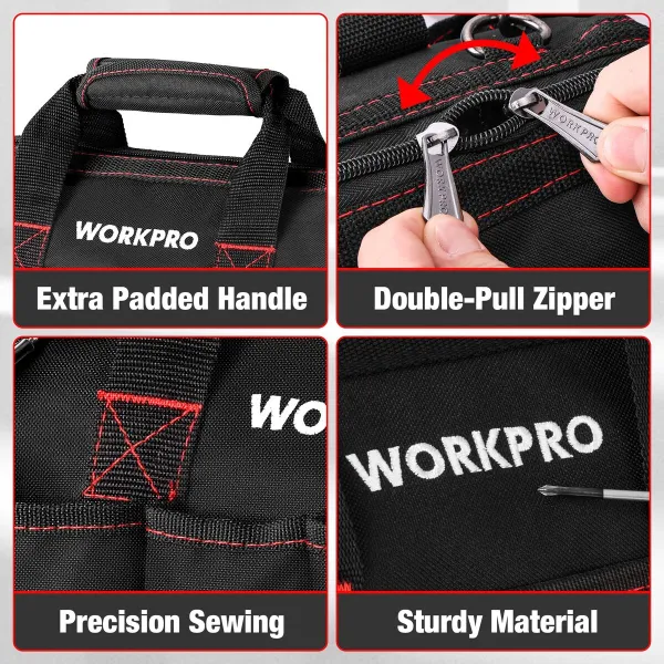 Instrumentu soma Workpro 30 x 18 x 20 cm Plastmasa 30 L