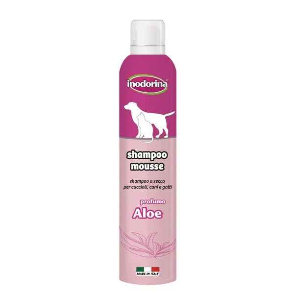 Pet shampoo Inodorina 300 ml Foam Aloe Vera