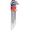 Allen Key Set Workpro 1,5, 2, 2,5, 3, 4, 5, 6, 8, 10 mm Ball 9 Pieces (9Units)