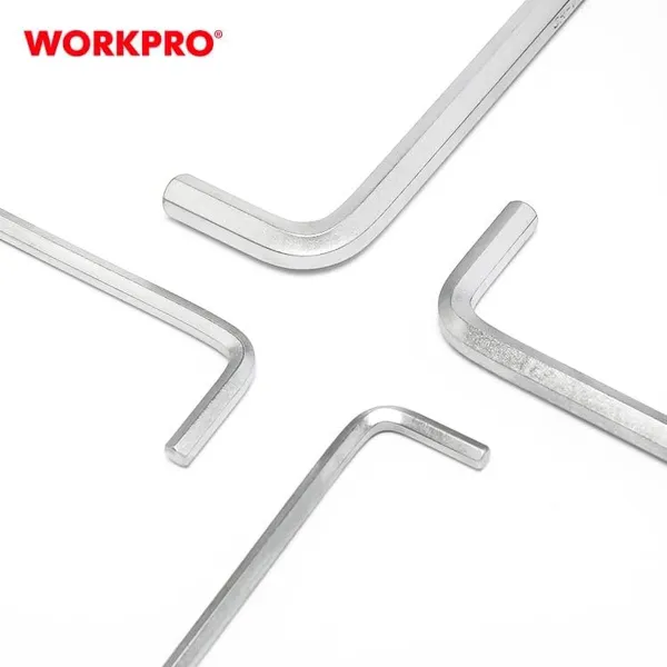 Kuusiokoloavain Setti Workpro 1,5, 2, 2,5, 3, 4, 5, 6, 8, 10 mm Kuusikulmainen 9 Kappaletta (9 osaa)