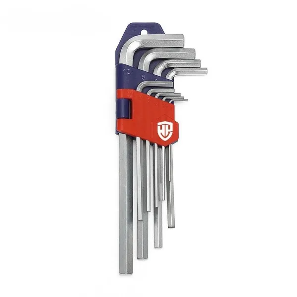 Kuusiokoloavain Setti Workpro 1,5, 2, 2,5, 3, 4, 5, 6, 8, 10 mm Kuusikulmainen 9 Kappaletta (9 osaa)