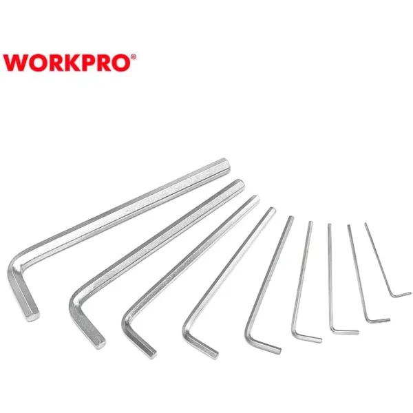 Набор Шестигранников Workpro 1,5, 2, 2,5, 3, 4, 5, 6, 8, 10 mm шестиугольный 9 Предметы (9 штук)