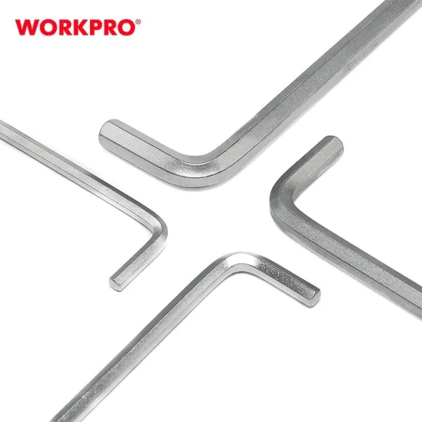 Kuusiokoloavain Setti Workpro 1,5, 2, 2,5, 3, 4, 5, 6, 8, 10 mm Kuusikulmainen 9 Kappaletta (9 osaa)