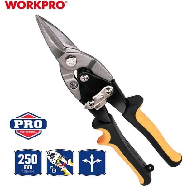 žirklės Vejapjovė su nuliniu pasukimu Workpro 250 mm 250mm Tiesiai