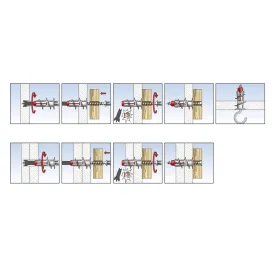 Dygliai Fischer DUOBLADE 44 x 8 mm (40 vnt.)