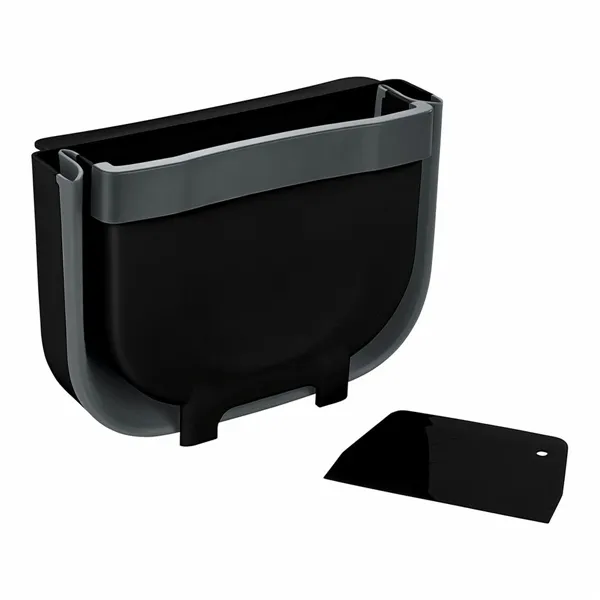 Cabinet door trash bin Wenko Fago 55028100 5 L Black Foldable