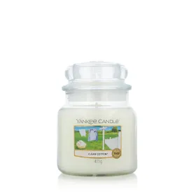 Scented Candle Yankee Candle Classic Medium Jar Candles Clean Cotton 411 g