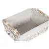 Laundry basket Home ESPRIT White Natural Metal Shabby Chic 42 x 32 x 51 cm 5 Pieces