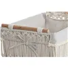 Laundry basket Home ESPRIT White Natural Metal Shabby Chic 42 x 32 x 51 cm 5 Pieces